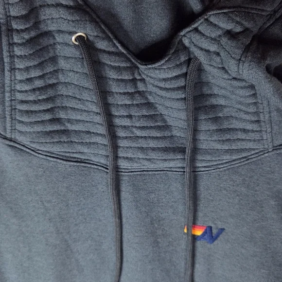 Aviator Nation Navy Blue Ninja Pullover Hoodie Zip Pocket Size X-Small - Picture 3 of 13